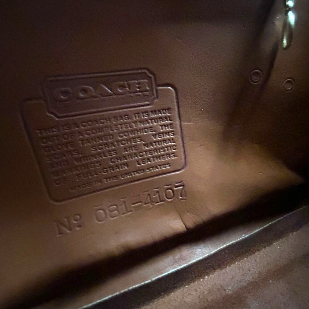Vintage Coach Court Bag in British Tan - Picture 6 of 6